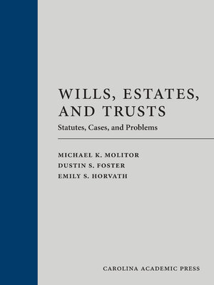 cover image of Wills, Estates, and Trusts